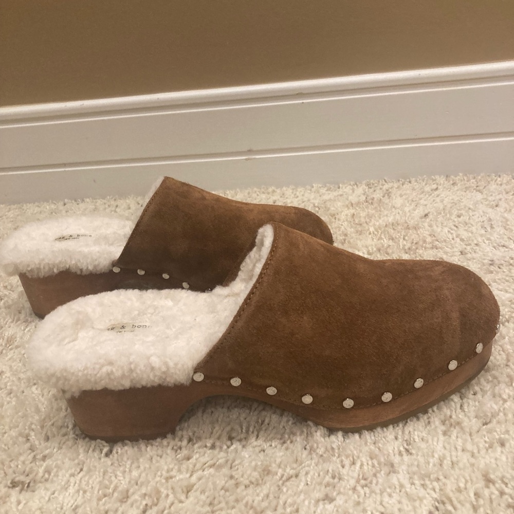 Rag and Bone  Mara Genuine Shearling Clog